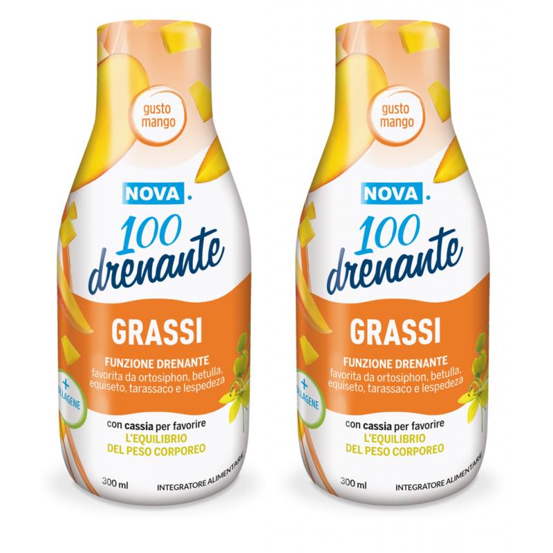 NOVA.100 drenante GRASSI con Cassia Bipack 2 X 300 ML