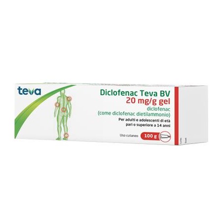 Diclofenac Teva*gel100g 20mg/g