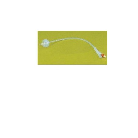 Catetere Uretrale Foley In Puro Silicone Ch16 Due Vie. Punta In Nelaton, Capacita' Del Palloncino 10ml. Superficie Liscia