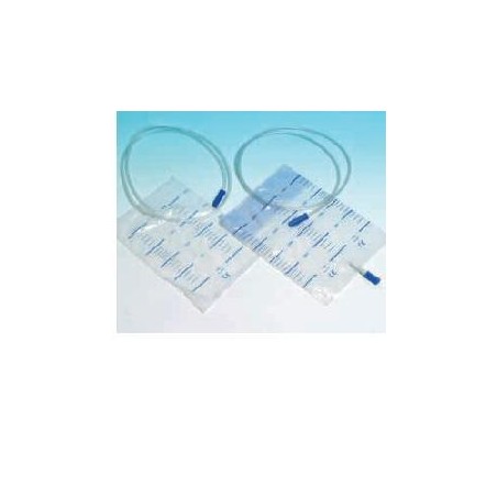 Sacca Raccolta Urina Da Letto 2 Litri 130cm Con Scarico E Valvola Antireflusso 30 Pezzi