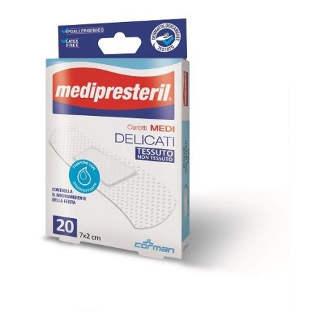Cerotto Medio Medipresteril Delicato Tnt 7x2cm 20 Pezzi