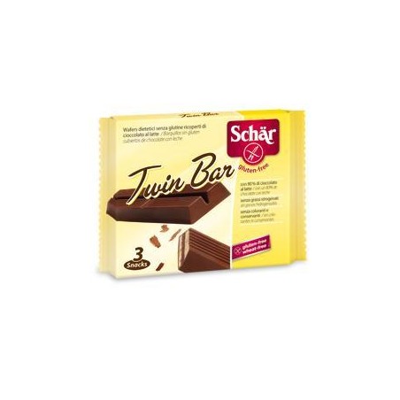 Schar Twin Wafer Cioccolato Al Latte 3 Barrette X 21,5 G