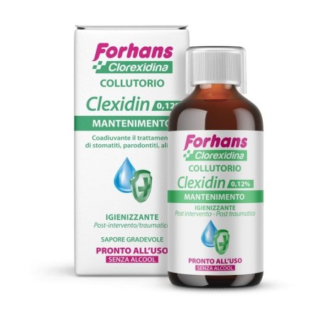 Forhans Collutorio Con Clorexidina 0,12 Clexidin Senza Alcool 200 Ml
