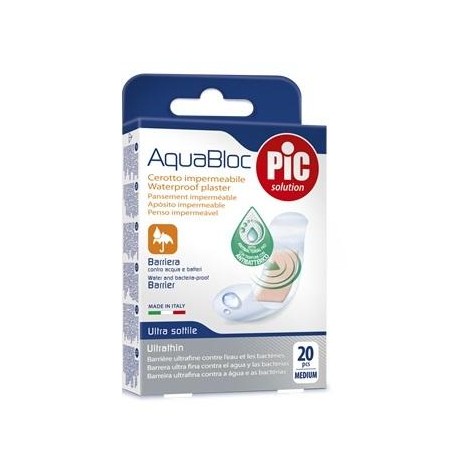 Cerotto Pic Aquabloc 19x72mm Antibatterico 20 Pezzi