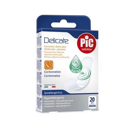 Cerotto Pic Delicate 19x72 Mm Antibatterico 20 Pezzi