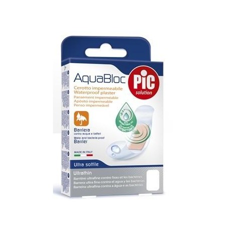Cerotto Pic Aquabloc 10x6 Sterile Antibatterico 5 Pezzi