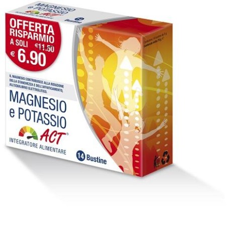 Magnesio E Potassio Act 14 Bustine 5 G