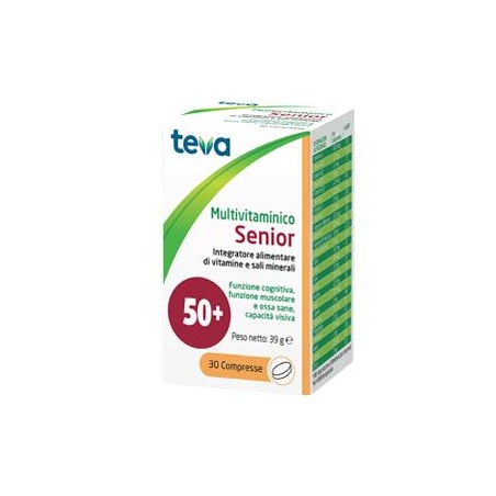 Multivitaminico Senior Teva 30 Compresse 39 G