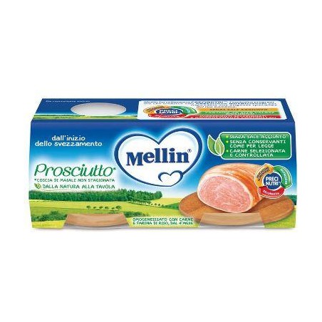 MELLIN OMOGENEIZZATO PROSCIUTTO 2 PEZZI X 80 G