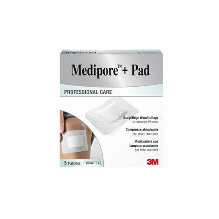 Medicazione Medipore+pad 10x15cm 5pezzi