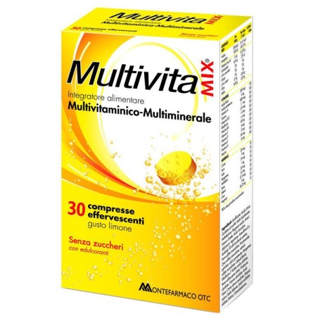 Multivitamix Effervescente Senza Zucchero E Senza Glutine 30 Compresse