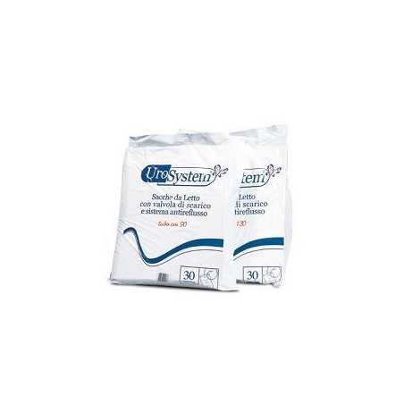 Sacca Di Drenaggio Da Letto Per Incontinenza Urosystem Tubo 130 Cm Con Scarico 30 Pezzi