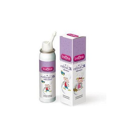 Nebial Soluzione Salina Ipertonica Di Sodio Cloruro Al 3% Con Acido Ialuronico Spray Nasale 100 Ml