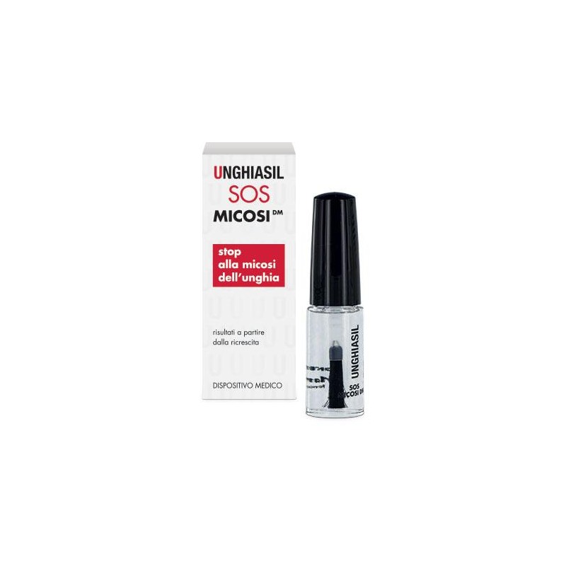 Antimicotico Unghiasil Sos Micosi In Flacone Di Vetro 5 Ml Con Pennello Applicatore + Astuccio