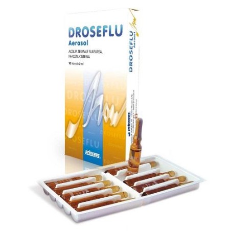 Droseflu Fiale Aerosol Acqua Termale Sulfurea 10 Fiale Da 2 Ml