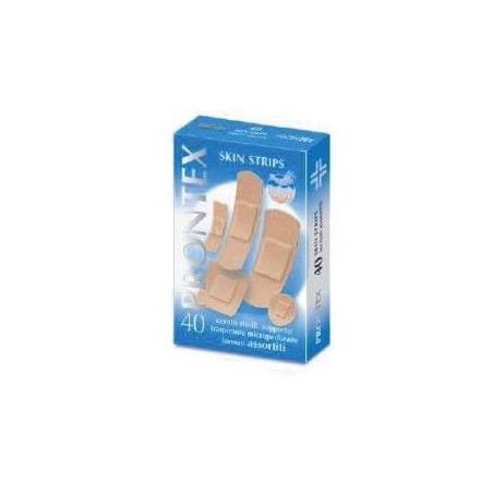 Cerotto Prontex Skin Strips 6 Formati Assortiti Astuccio 40 Pezzi