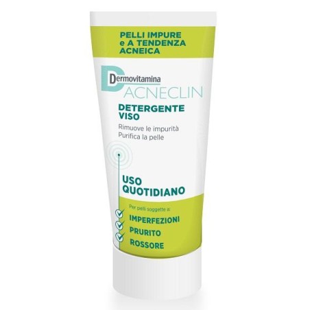 Dermovitamina Acneclin Detergente Viso Uso Quotidiano 200 Ml