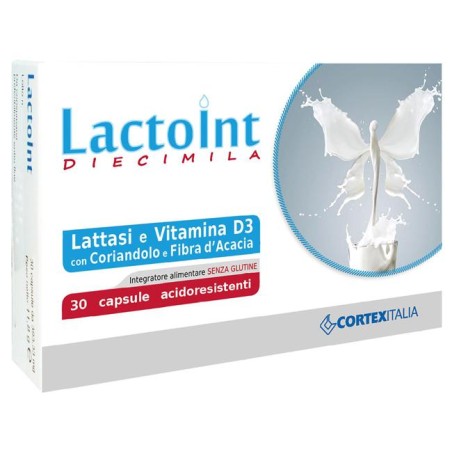 Lactoint Diecimila 30 Capsule Acidoresistenti Senza Glutine