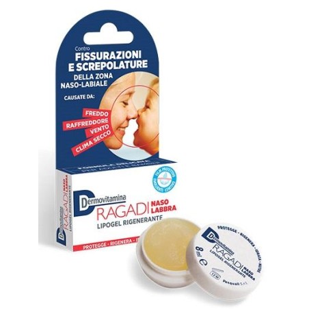 Dermovitamina Ragadi Naso E Labbra Lipogel Rigenerante 8 Ml