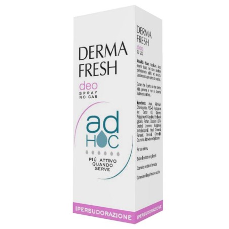 Dermafresh Deo Spray No Gas Ad Hoc Ipersudorazione Deodorante 100 Ml