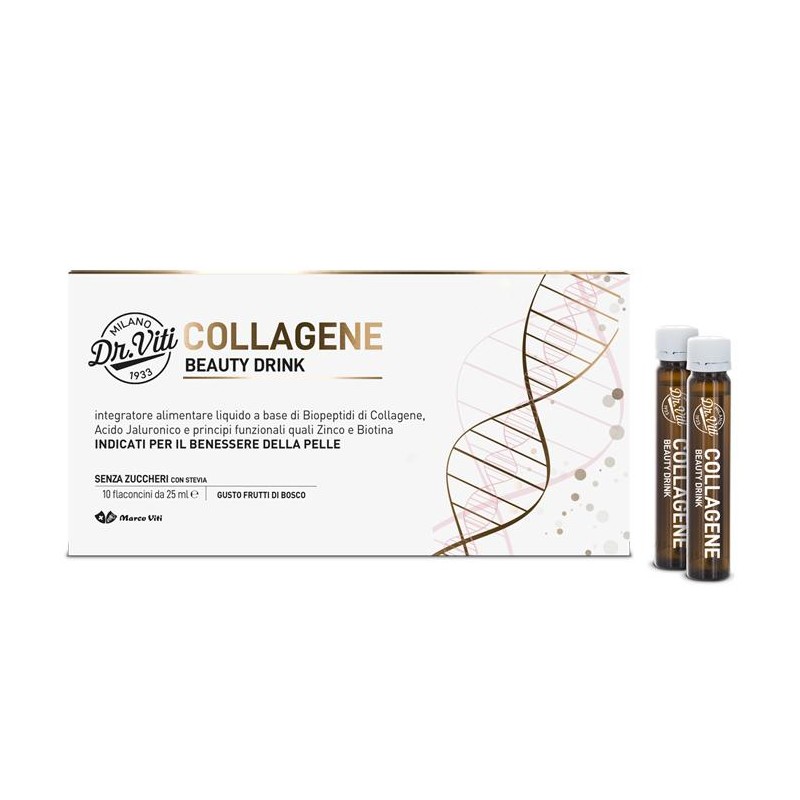 Collagene Beauty Drink integratore liquido per pelle e capelli 10 flac da 25 ml Collagene Beauty Drink integratore liquido per pelle e capelli 10 flac da 25 ml