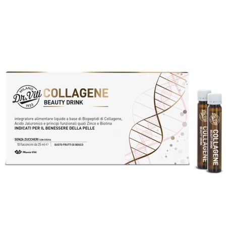 Collagene Beauty Drink integratore liquido per pelle e capelli 10 flac da 25 ml