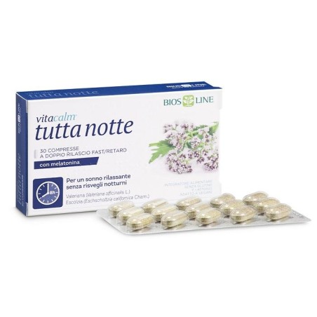 Vitacalm Tutta Notte Con Melatonina 60 Compresse