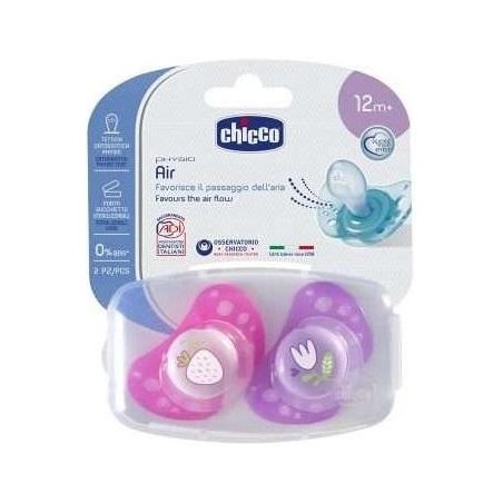 Chicco Succhietto Air Lumi In Silicone 16-36 Mesi 2 Pezzi