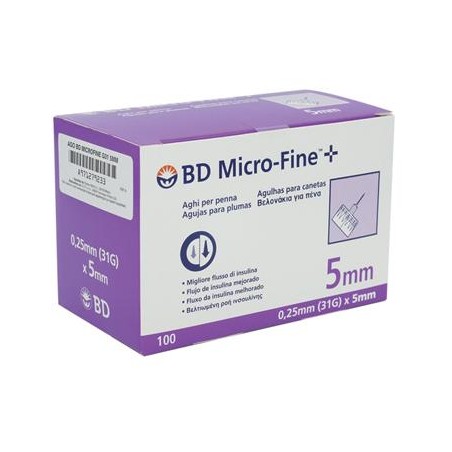 AGO PER PENNA DA INSULINA BD MICROFINE GAUGE 31 5 MM 100 PEZZI
