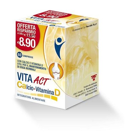 Calcio + Vitamina D Act 60 Compresse