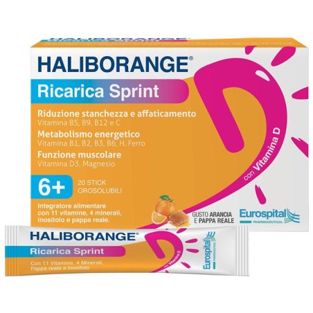 Haliborange Ricarica Sprint 20 Stick Pack 2 G