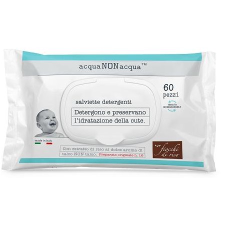 Fiocchi Di Riso Acqua Non Acqua Salviette Detergenti 60 Pezzi