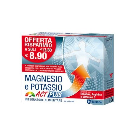Magnesio E Potassio Act Plus 14 Bustine