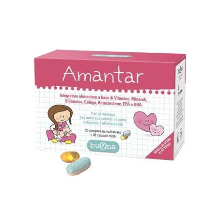 Amantar 20 Compresse Da 1,6 G + 20 Capsule Da 0,637 G
