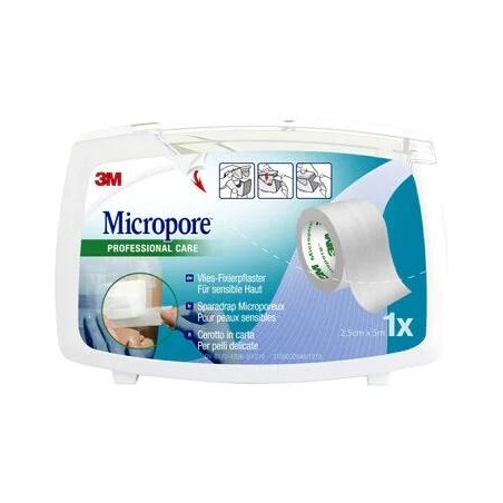 Cerotto In Carta 3m Micropore Surgical Tape M5x25mm Dispenser