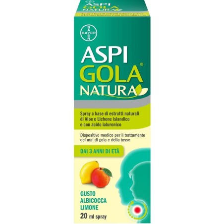 Aspi Gola Natura Spray Albicocca Limone 20 Ml