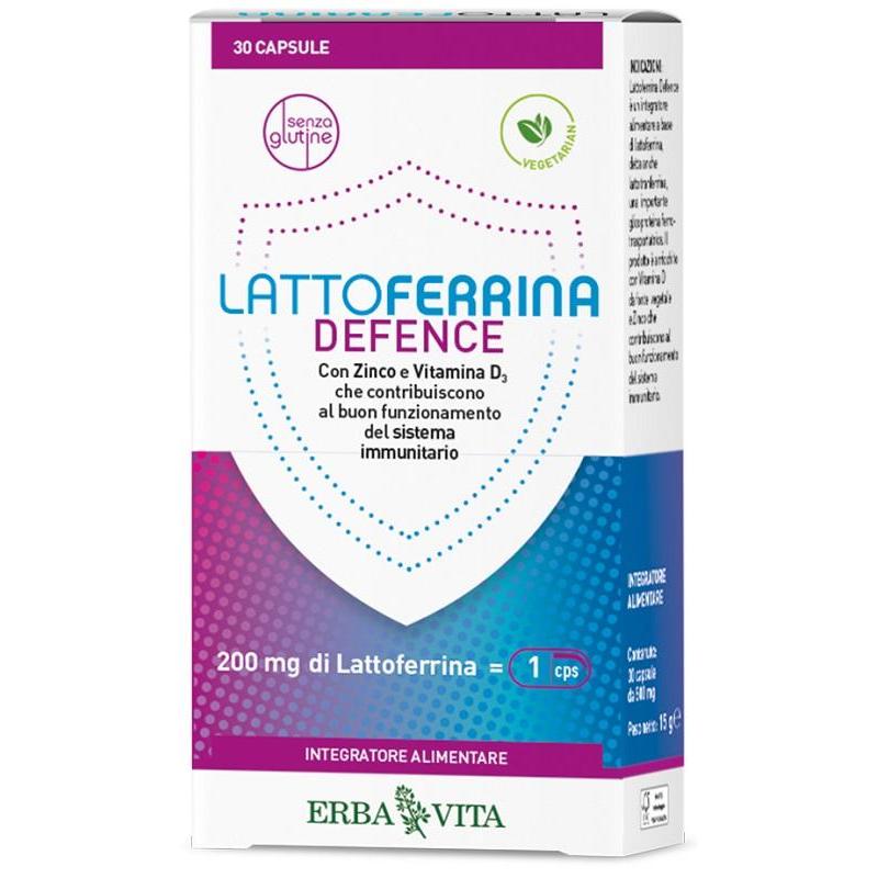 Erba Vita Lattoferrina Defence Integratore Per le Difese Immunitarie 30 Capsule