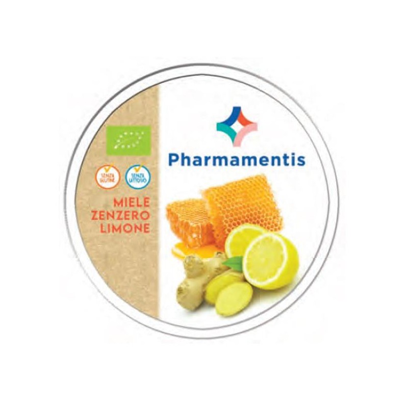 Pharmamentis Caramelle Bio Miele-zenzero-limone 50 G Pharmamentis Caramelle Bio Miele-zenzero-limone 50 G
