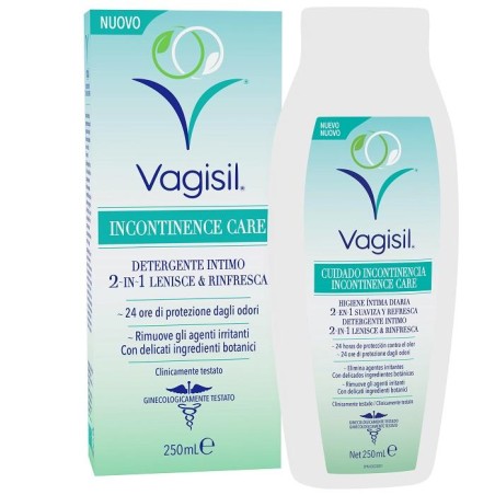 Vagisil Incontinence Care Detergente Intimo 2in1 Lenisce & Rinfresca 250 Ml