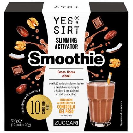 Zuccari Yes Sirt Smoothie UVA Cacao Cocco e Noci 10X30 g