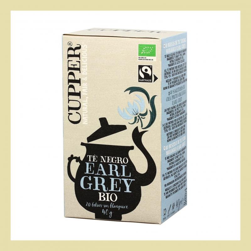 Cupper tè Earl Grey da 20 bustine biologico e Fairtrade