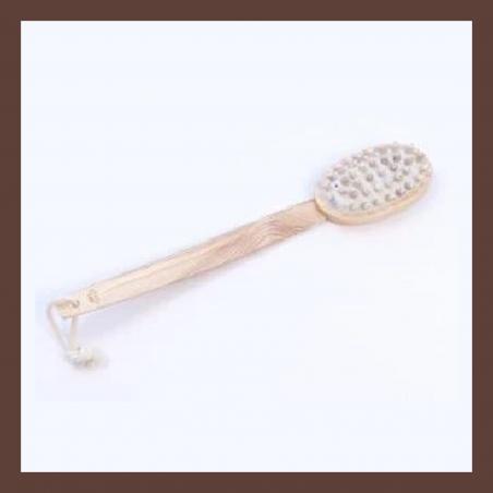 Tek spazzola da bagno con denti in legno massaggianti