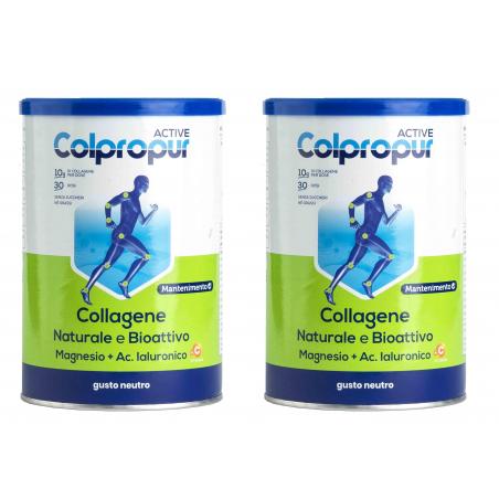 Bipack Colpropur Active Integratore al Collagene Gusto Neutro 330 g x2