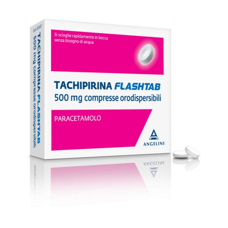 TACHIPIRINA FLASHTAB 500 MG COMPRESSE ORODISPERSIBILI