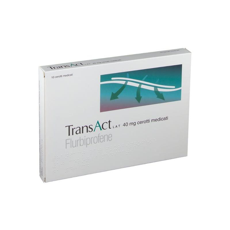 TRANSACT LAT*10 cerotti medicati 40 mg