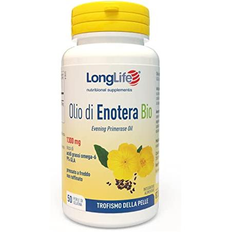 LongLife Olio di Enotera Bio 1300 mg 50 Perle