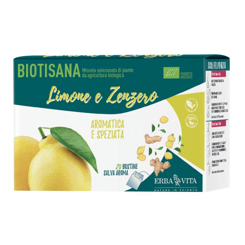 Erba Vita biotisana Limone e Zenzero 20 bustine