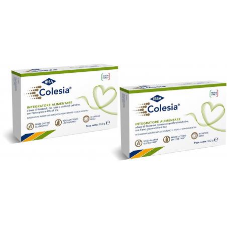 Ibsa Colesia Soft Gel Integratore per il Colesterolo 30+30 Capsule