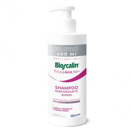 Bioscalin Tricoage Shampoo Rinforzante Antietà Maxi Size Flacone 400 ML