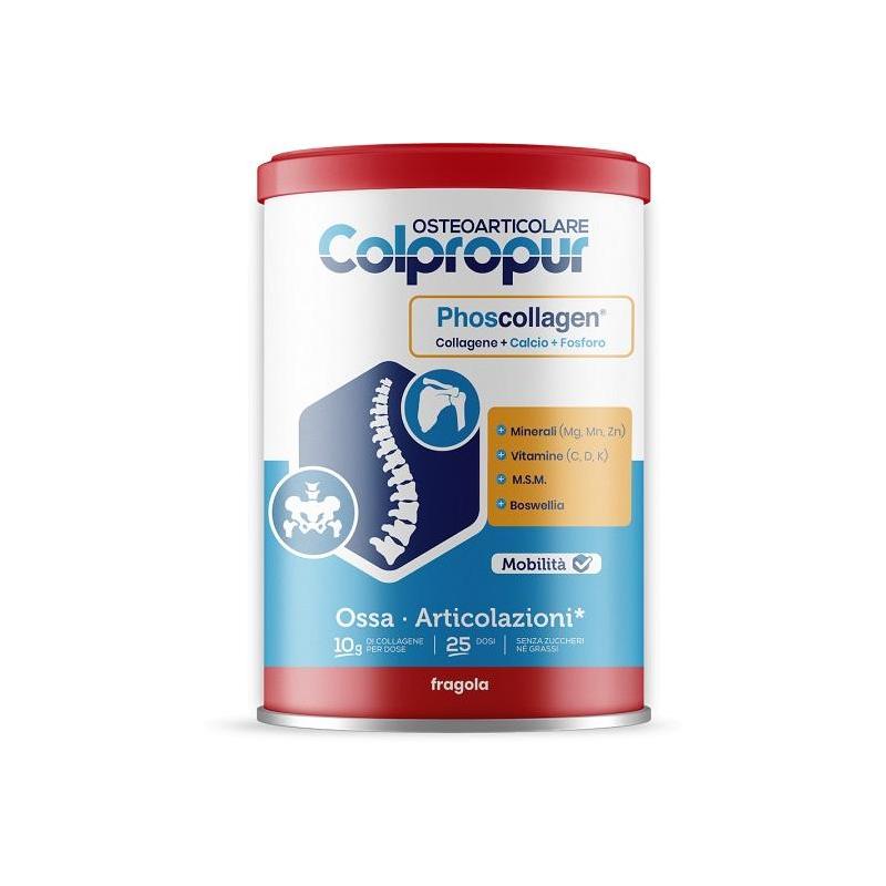 Colpropur Osteoarticolare Integratore al Collagene Gusto Fragola 340 G